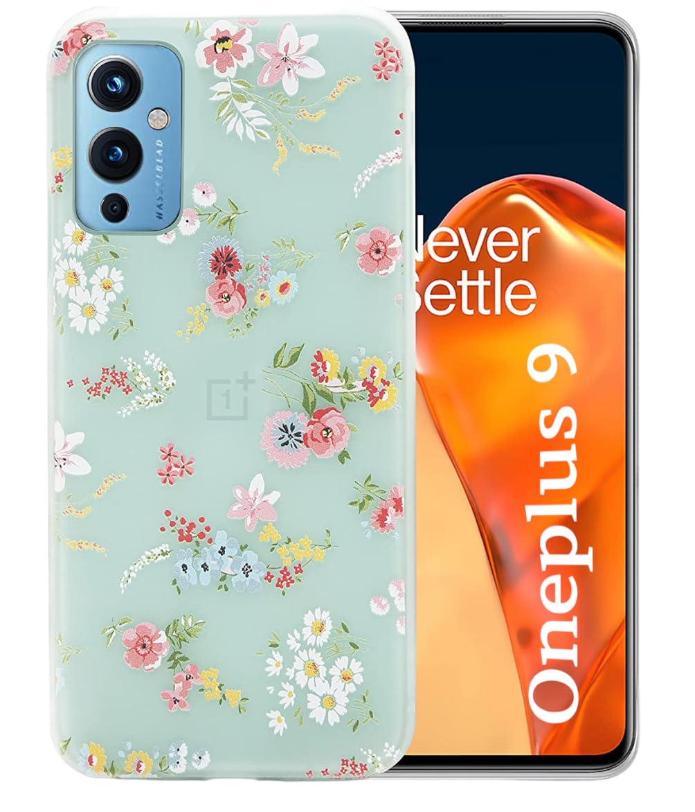 SQUIF TPU Back Case For Oneplus 9 5G Cover For Girls - Milky White And Flowers Printed (B09CNKGVNY) Amazon Price History, Amazon Price Tracker