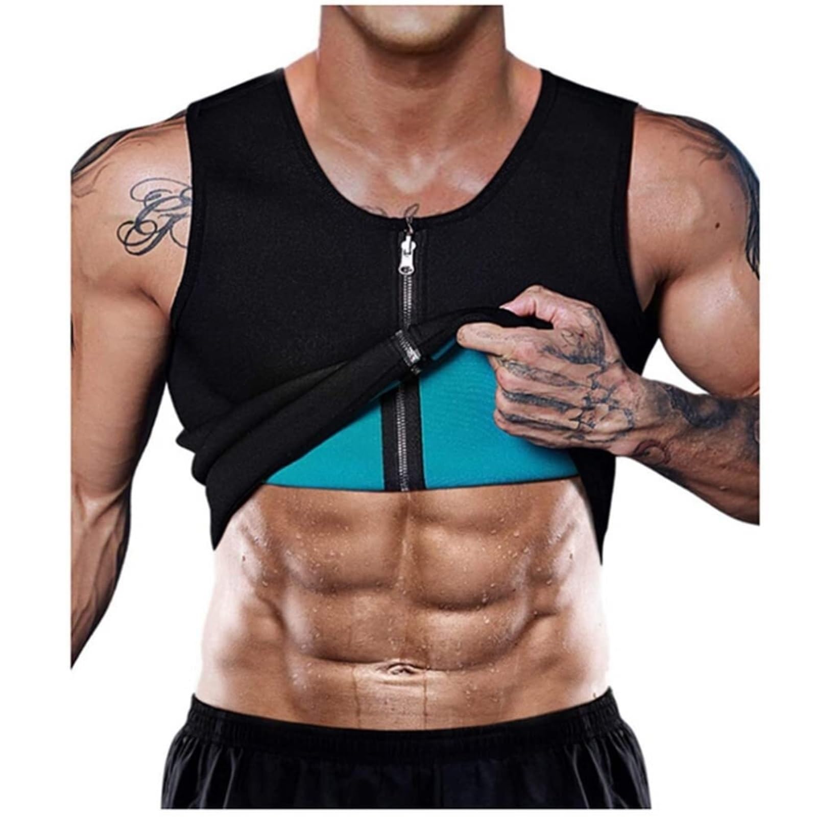 Fajas Waist Trainer Camiseta De Compresión Sin Mangas, Chaleco De Neopreno Adelgazante, Camiseta De Sudoración Caliente, Moldeadora Corporal Entrenador de Cintura