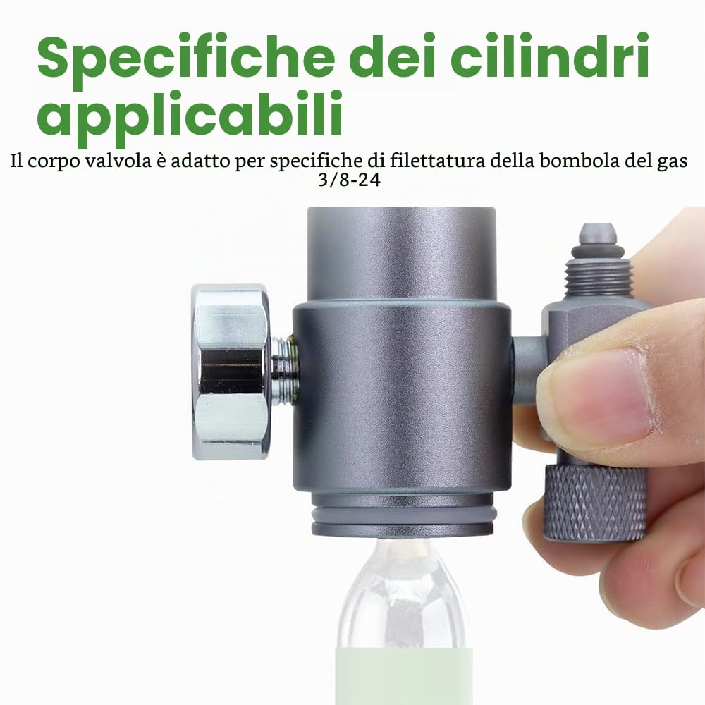DONGKER Sistema di CO2 da Tavolo per Acquari, Regolatore di CO2 con Contabolle e Valvola di Ritegno, Kit di Sistema Acquario CO2 Bolla Contatore per Piante da Acquario