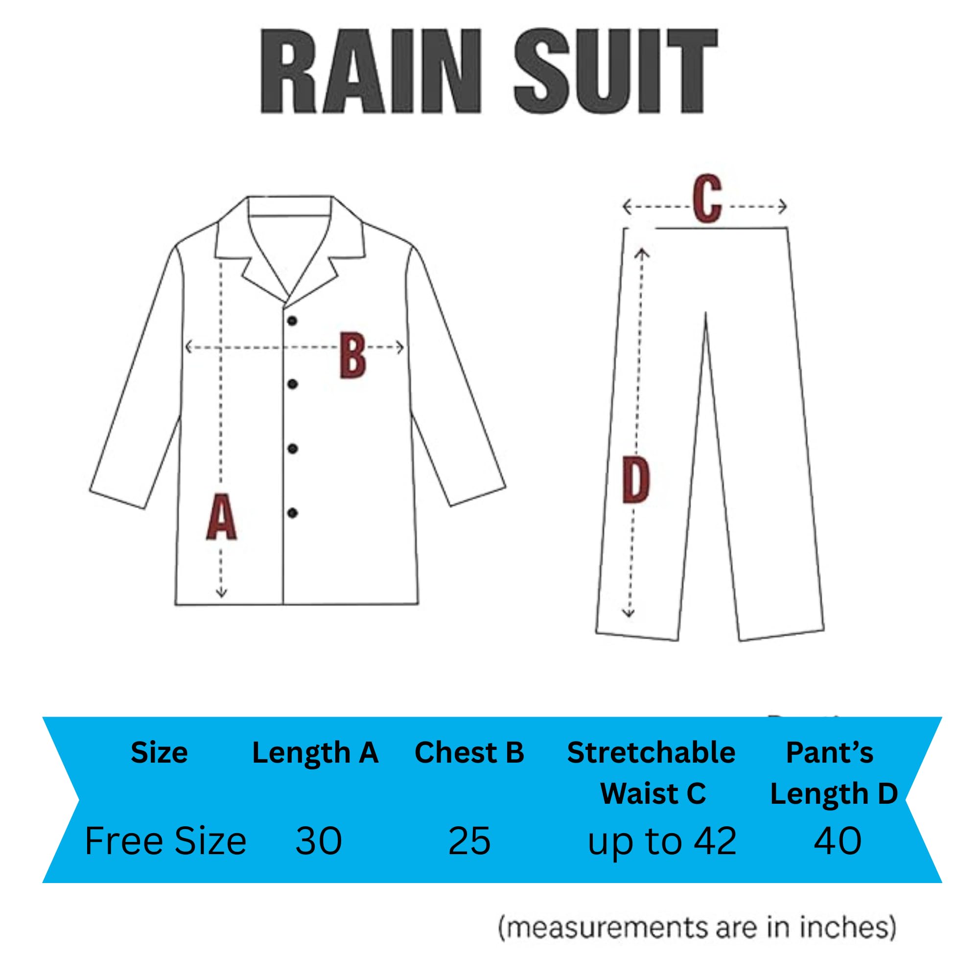 Unox Rain Coat for Men waterproof- Black XL Size Waterproof Raincoat Black with Pant Set suitable for Men, Women, Boys & Girls Adjustable Top and Bottom Rain Coat - Image 3 thumbnail