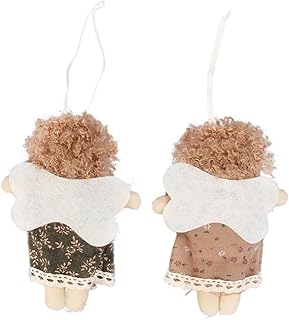 NOLITOY 2 Pçs Decoração De Natal Mini Boneca Mini Árvore De Natal Boneca De Pelúcia Ornamento De Boneca De Pelúcia Pingente De Boneca De Pelúcia Varanda De Natal Boneca De Pelúcia