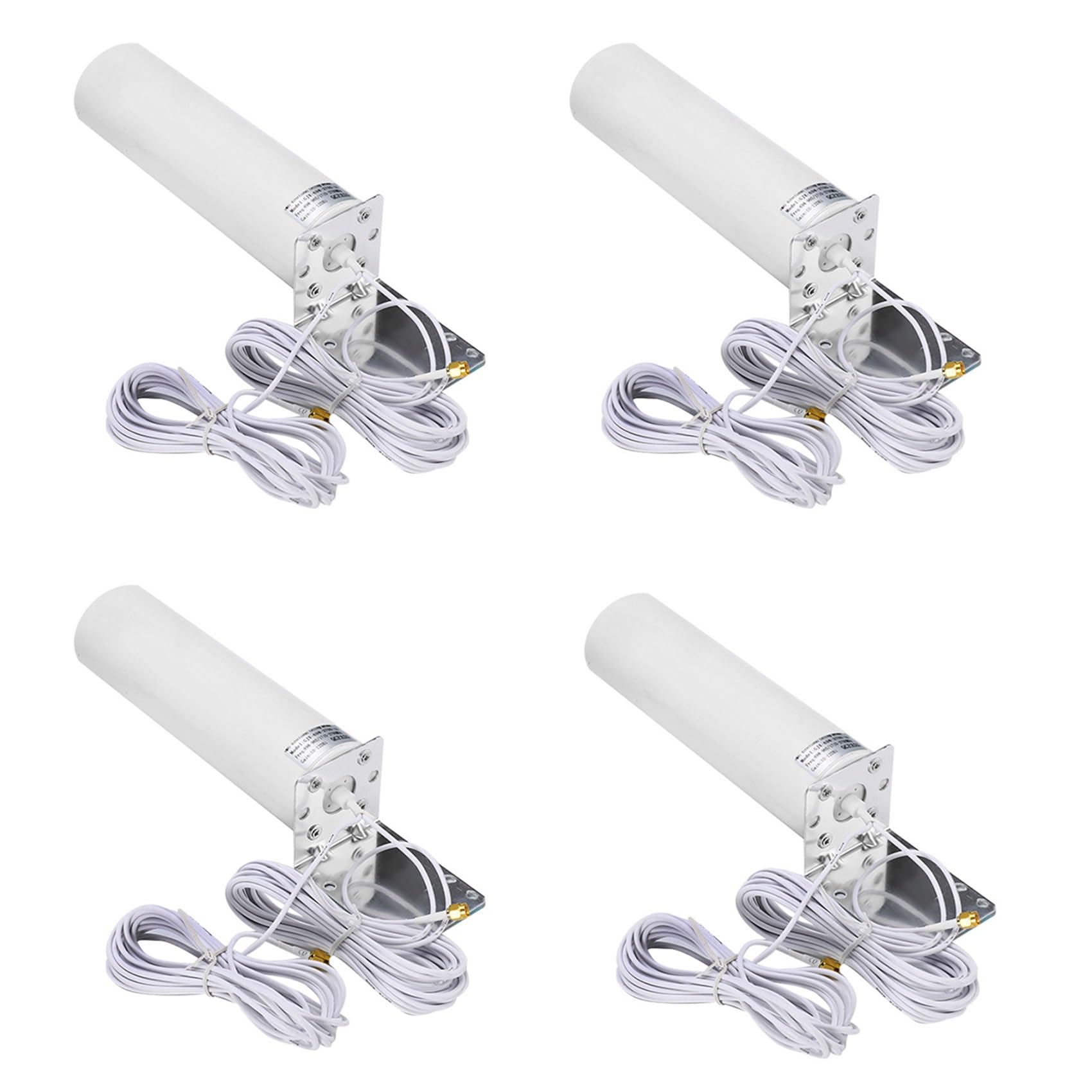 4X Antenne Externe 4G LTE Antenne Externe SMA 3G 4G Antenne ExtéRieure 10-12DBi avec Double Connecteur SMA pour Modem Routeur 4G