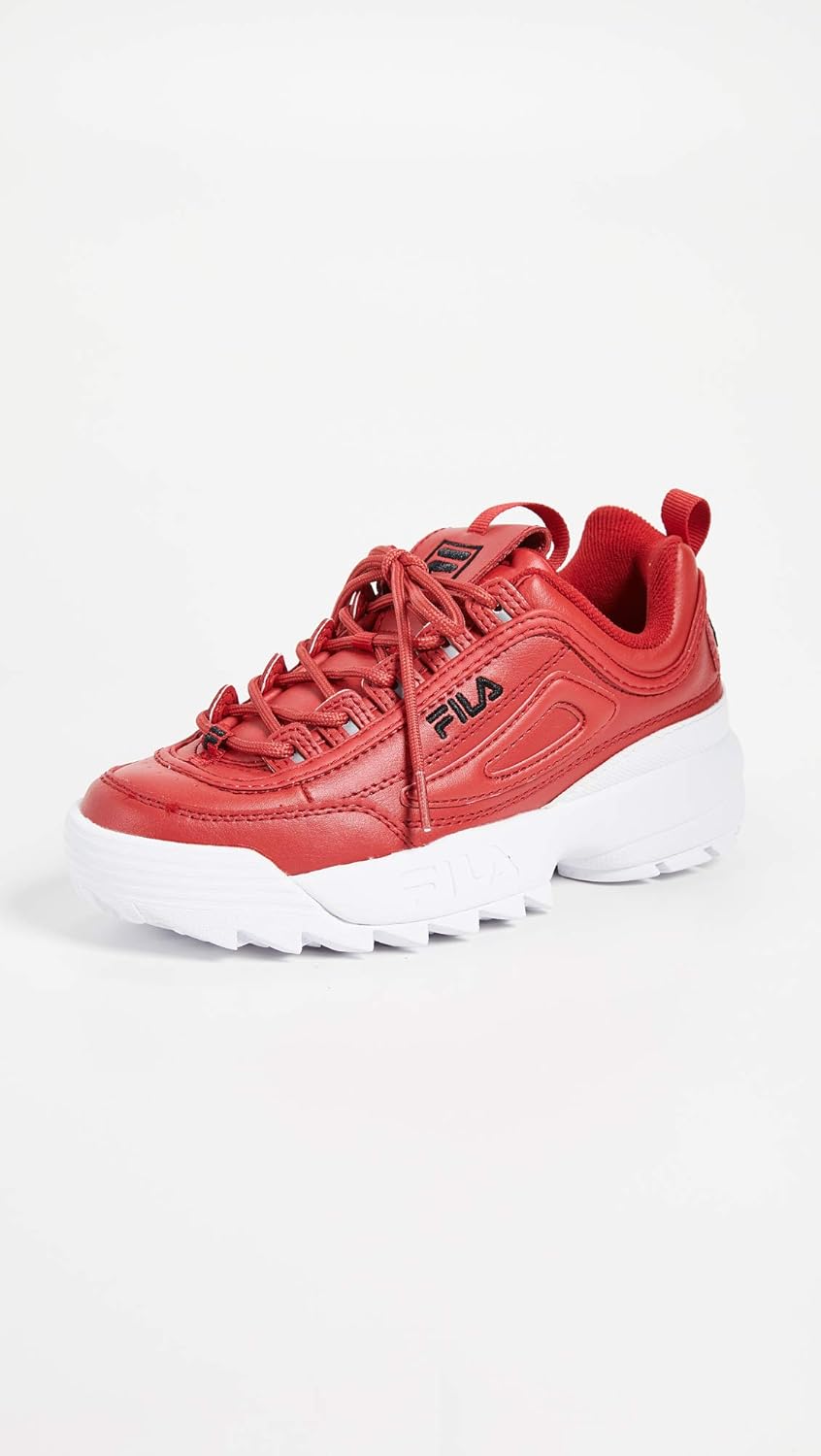 Fila Disruptor II Premium Fashion Sneaker Fila Red/Black/White 9 B (M)