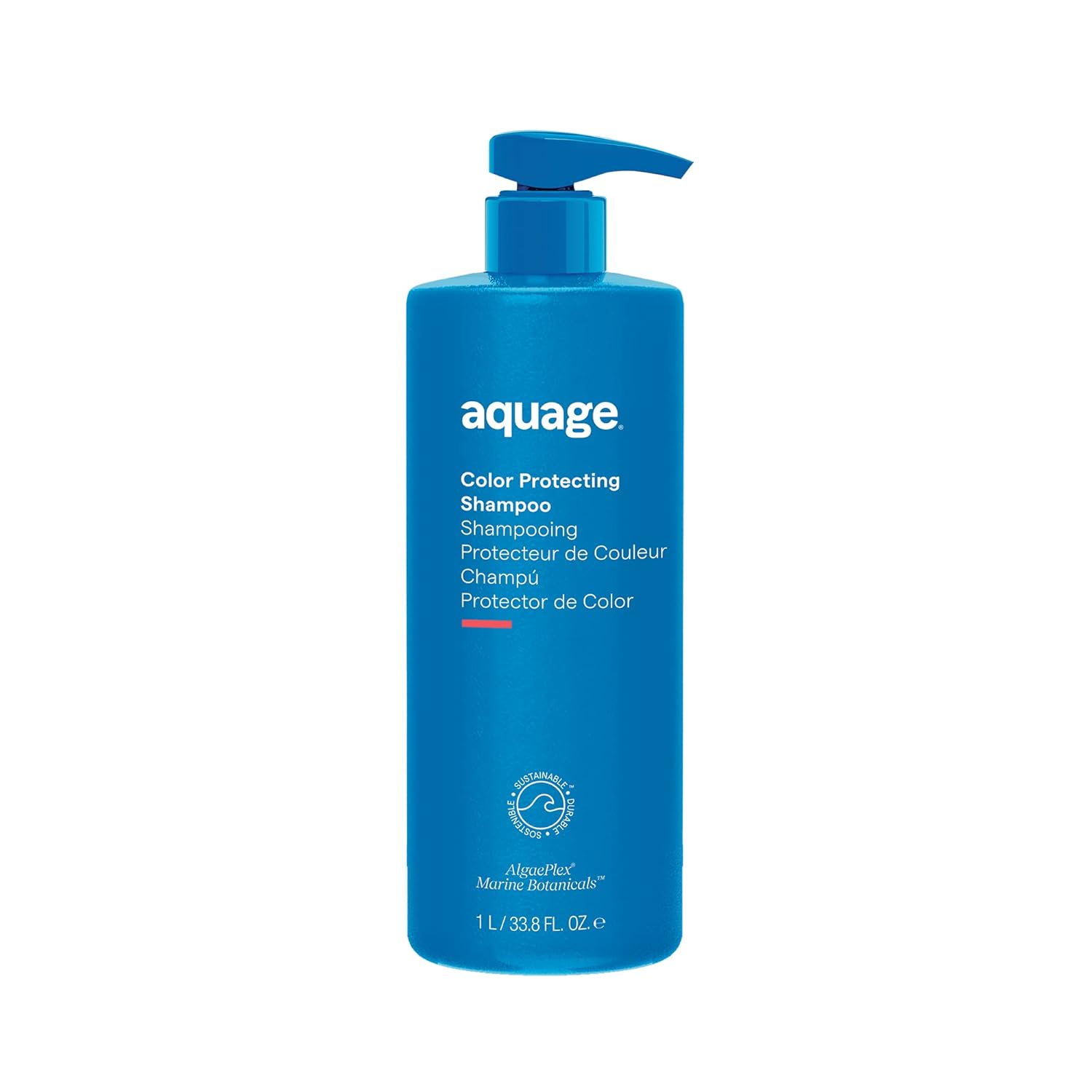 AQUAGE Color Protecting Shampoo, Nourishing Marine Botanicals to Seal In Color and Provide Gentle Cleansing, 33.8 oz