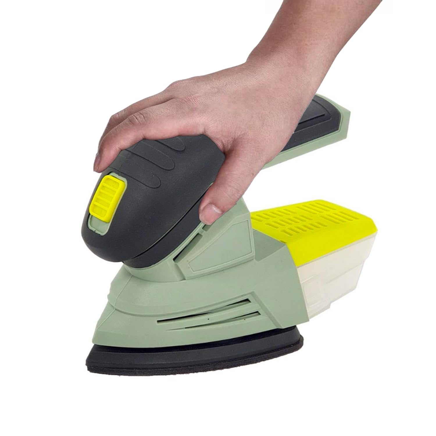 Levigatrice Orbitale di Precisione 20V - Levigatrice Palmare a senza Fili, con Platorello Triangolare 135mm, Motore Bipolare, Batteria non Inclusa