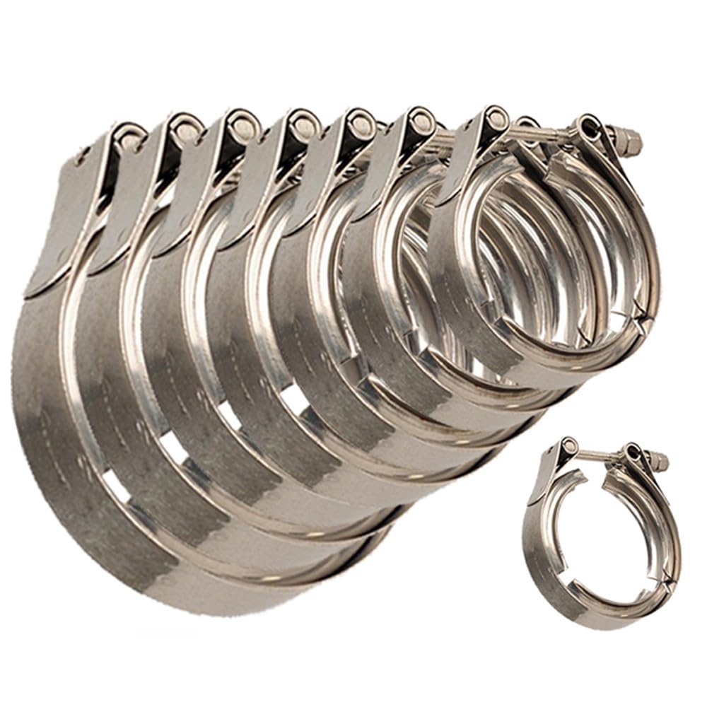 Zacisk w kształcie litery V | Zacisk w kształcie litery V, SS304 Zacisk w kształcie litery V, temperatura wydechu SS304 1,5-6,0 cala (4,0 cala)(1.75inch)
