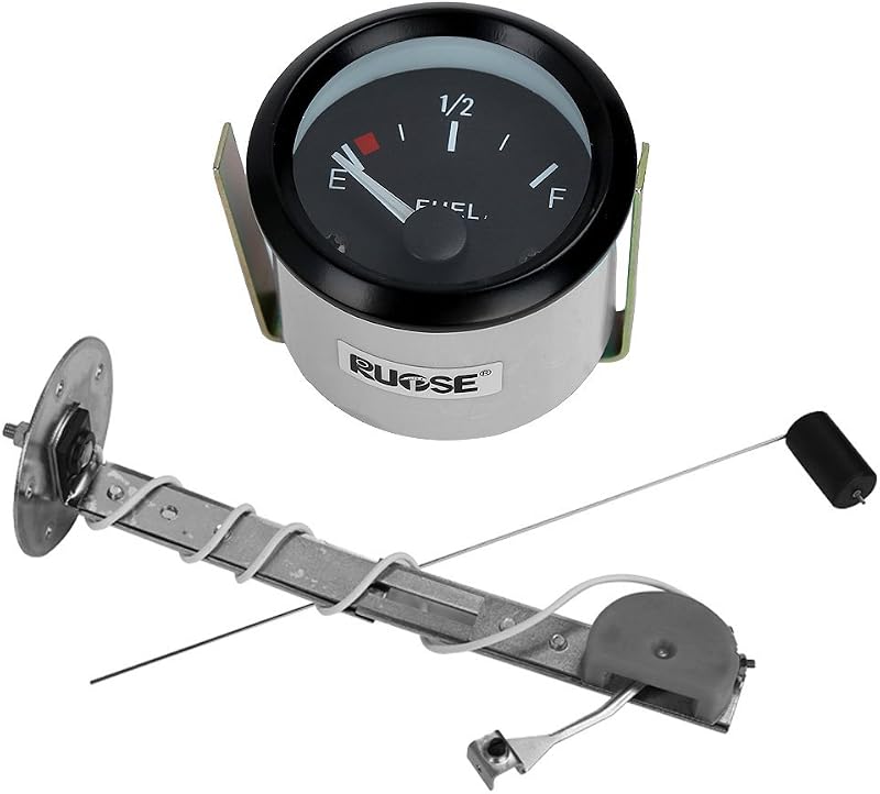 Medidor de nível de combustível RUPSE com sensor e gauge para tanque – 52 mm (2")