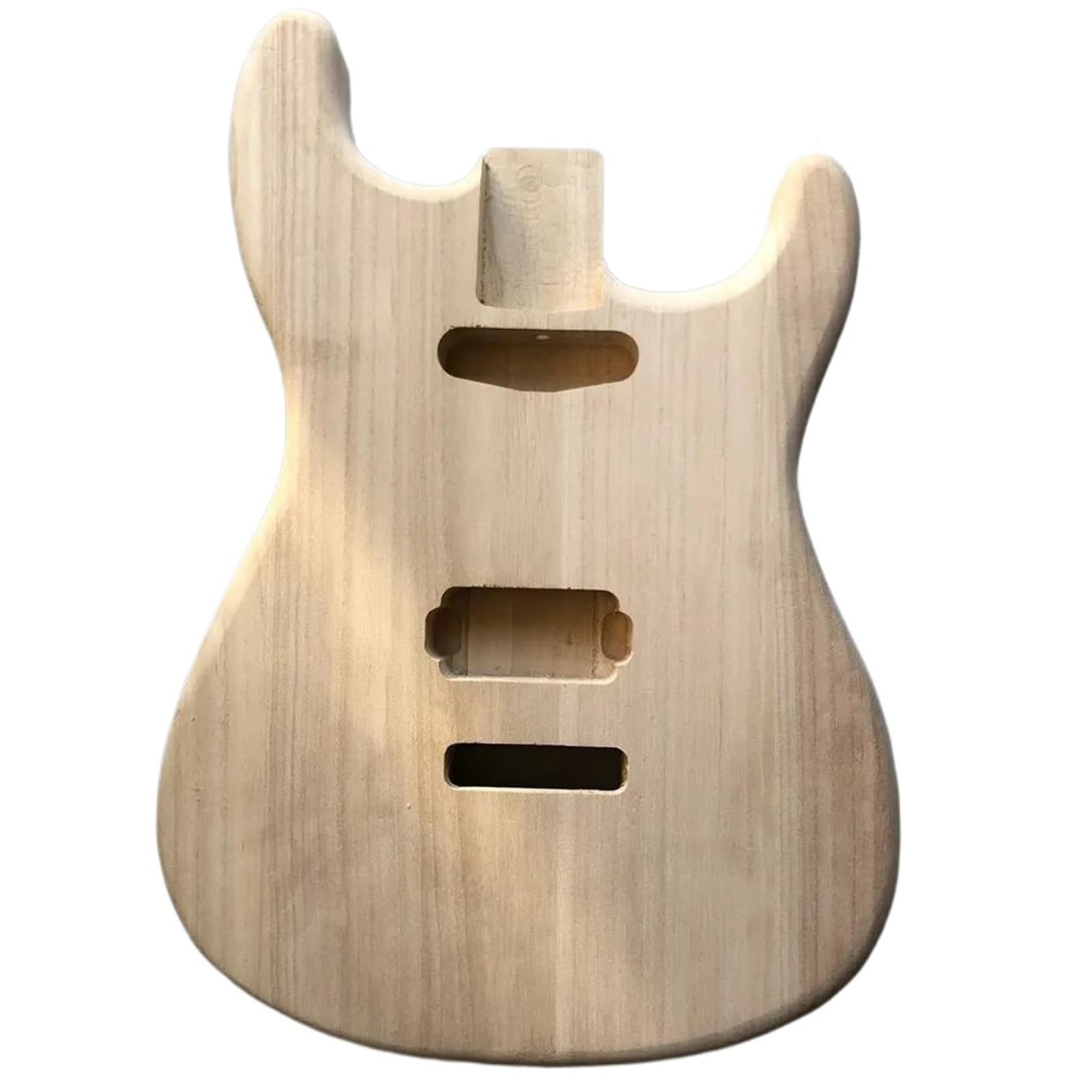 Unfinished Guitar Body Paulownia Electric Guitar Body Humbuckers Hole Stringed Instruments