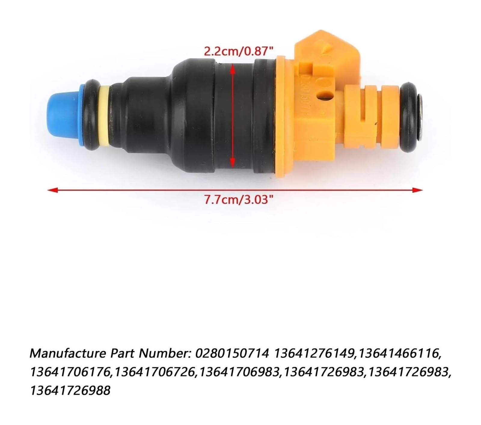 Iniettore Carburante B&MW 535 635CSI 735 L6 L7 1985-1992 0280150714 6 Pezzi