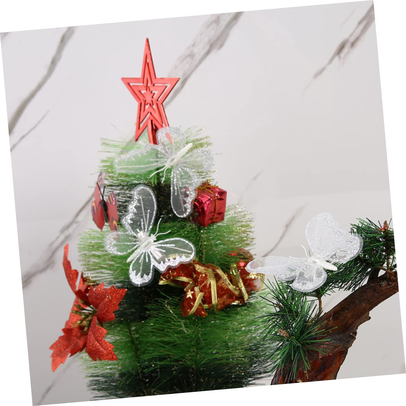 LALAFINA 36stücke Künstliche Schmetterlinge Mit Clip Für Bastelprojekte Farbenfrohe Dekoration Für Hochzeiten Partys Und Weihnachtsbaum