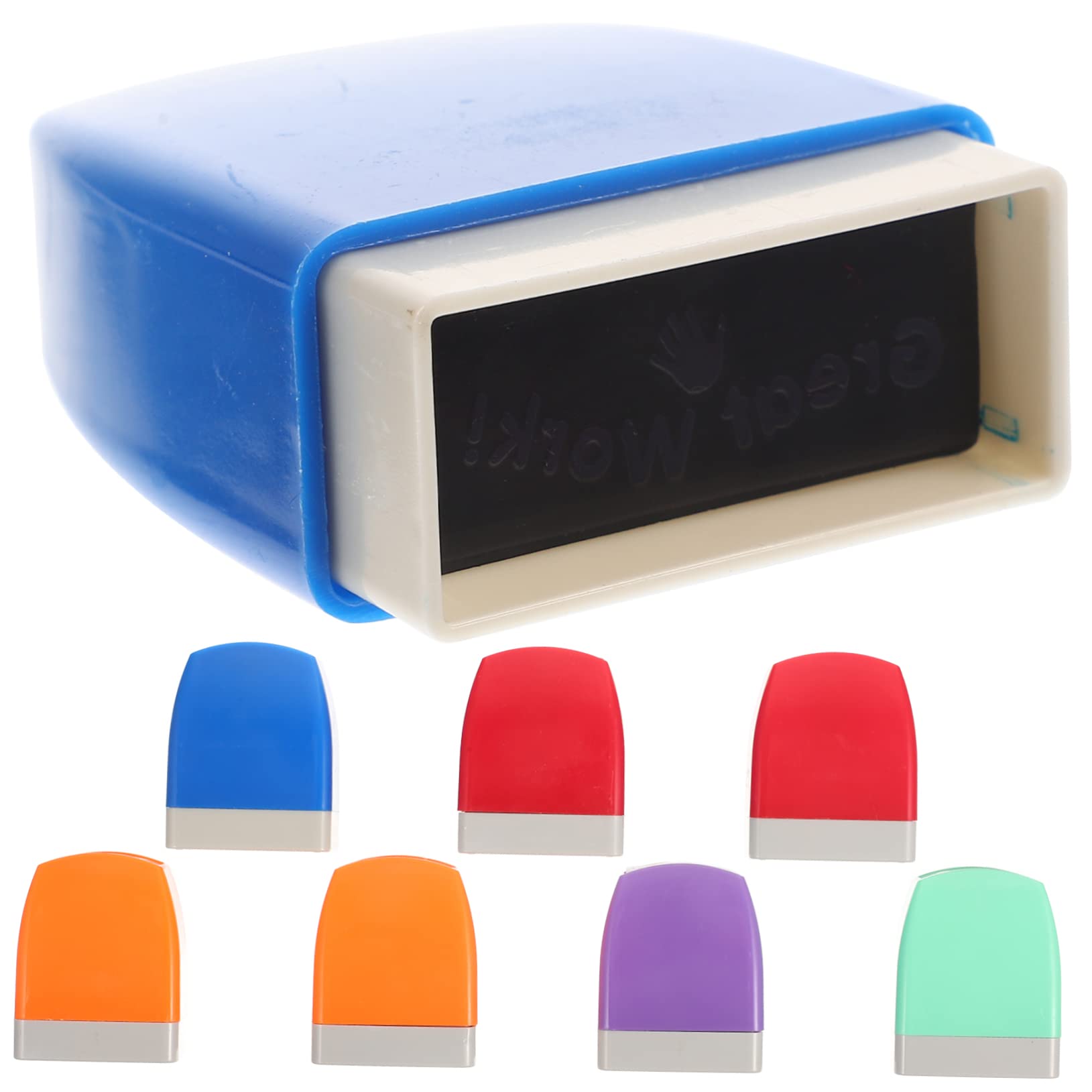 Set da 8 Timbri Scolastici Riutilizzabili per Insegnanti Motivi Incoraggianti in Inglese, Timbri Colorati per Commenti in Classe, Adatti per Attività Educative e Scrapbooking