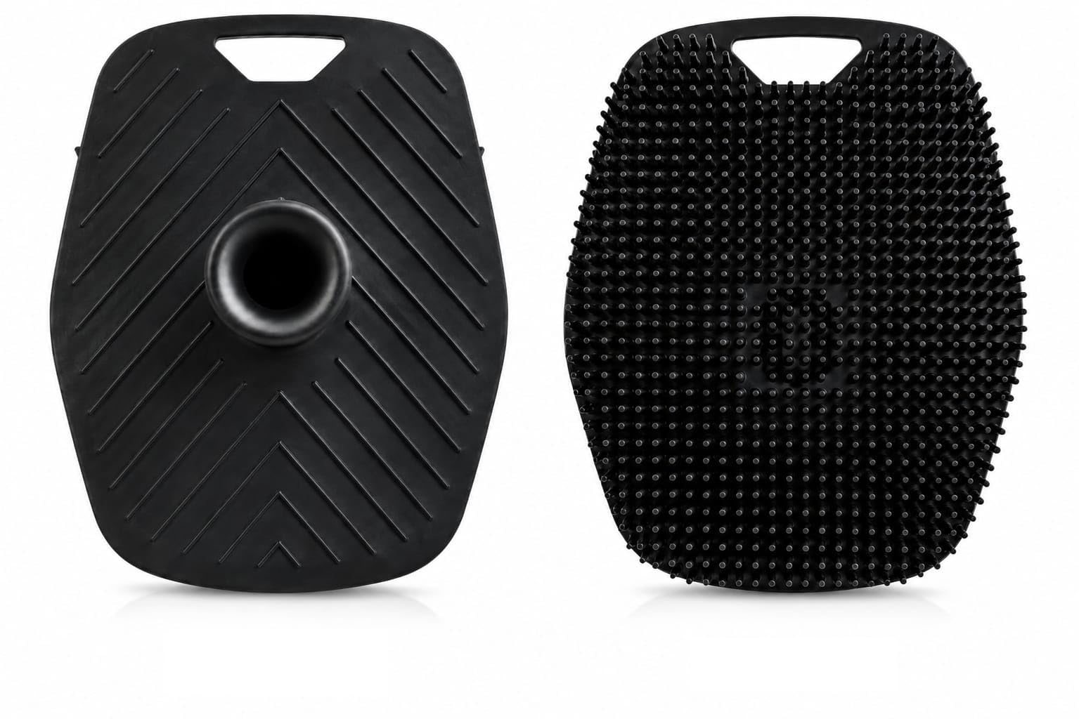 Silicone Body Scrubber, Black, BPA Free, Deep Cleansing Exfoliator with Ergonomic Grip, for Men and Women-image-40