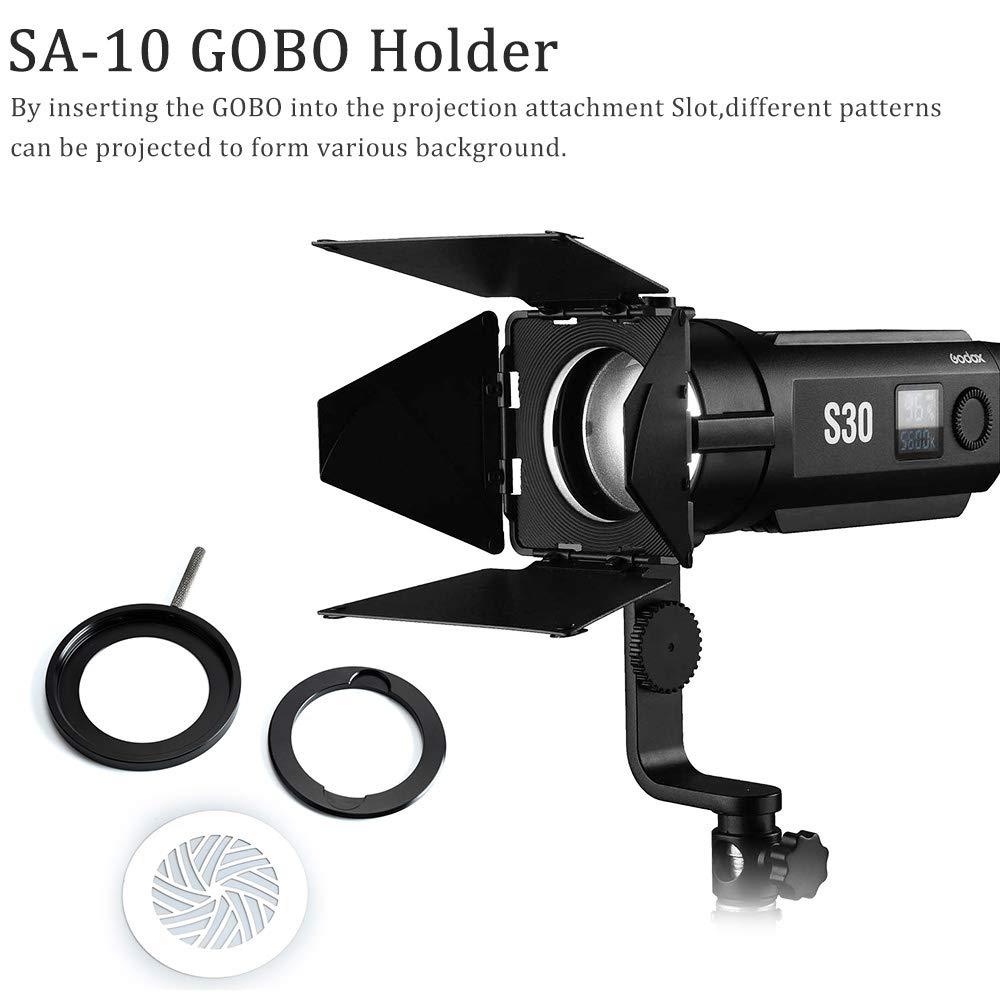 GODOX S30 SA10 GOBO Holder für Godox S30 LED Fokussierleuchte (SA-10)