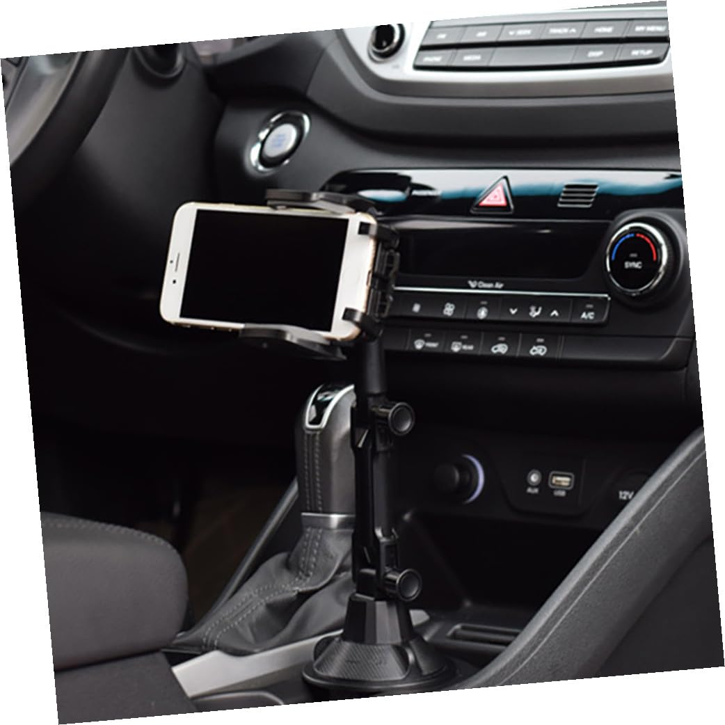 CHILDWEET Supporto Portabicchieri Auto Supporto Per Telefono in Abs, Rotazione 360° Regolabile, Compatto e Leggero, Adatto Per Smartphone, Installazione Semplice e Compatibilità