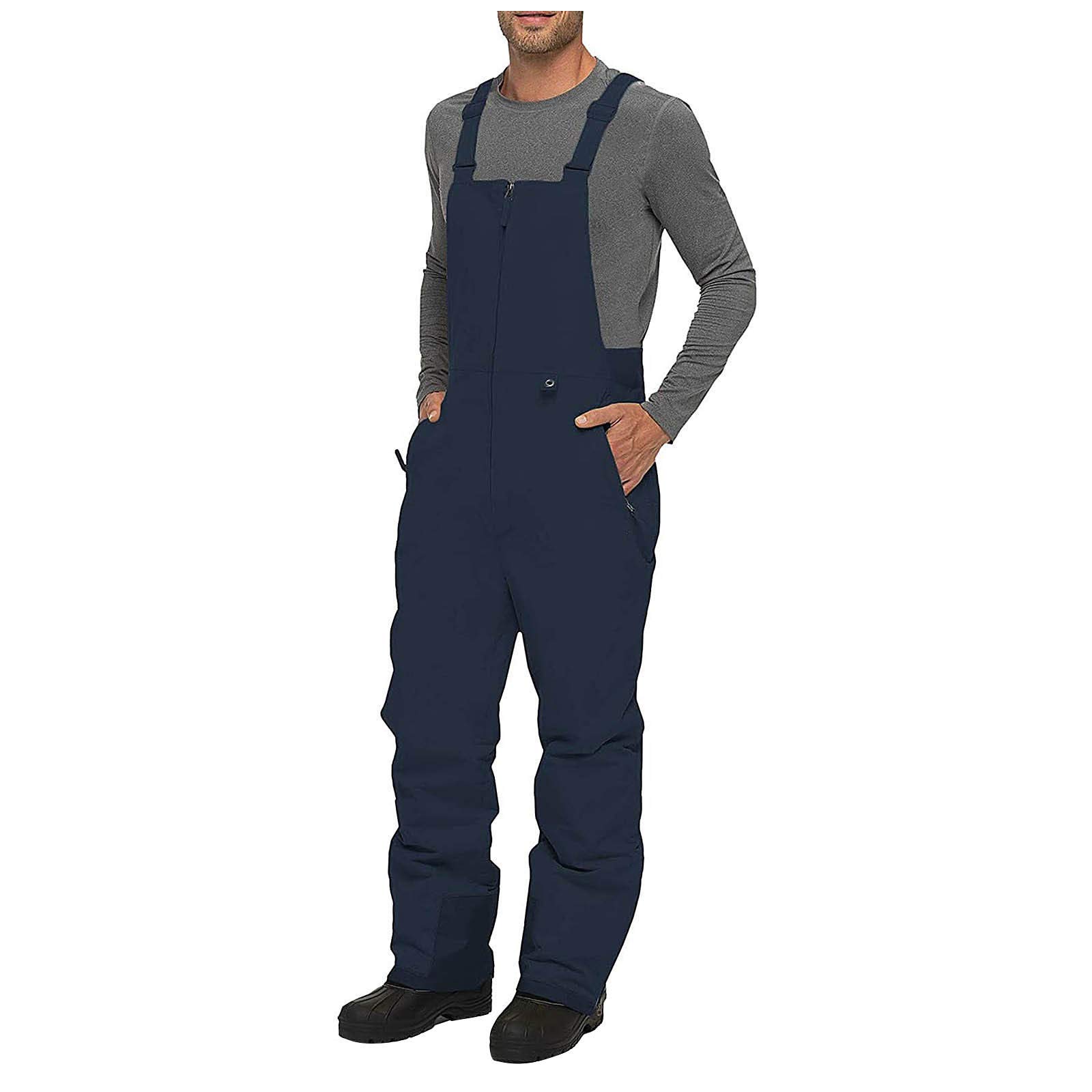 Salopette de ski imperméable pour homme – Pantalon de neige respirant, coupe-vent, respirant, résistant à l'eau pour le ski, le snowboard et les sports d'hiver