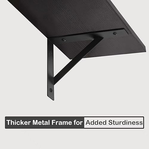 Miniatura 4 de DINZI LVJ - Estantes de pared largos, juego de 2 estantes montados en la pared de 47.3 pulgadas, estantes de almacenamiento extra grandes