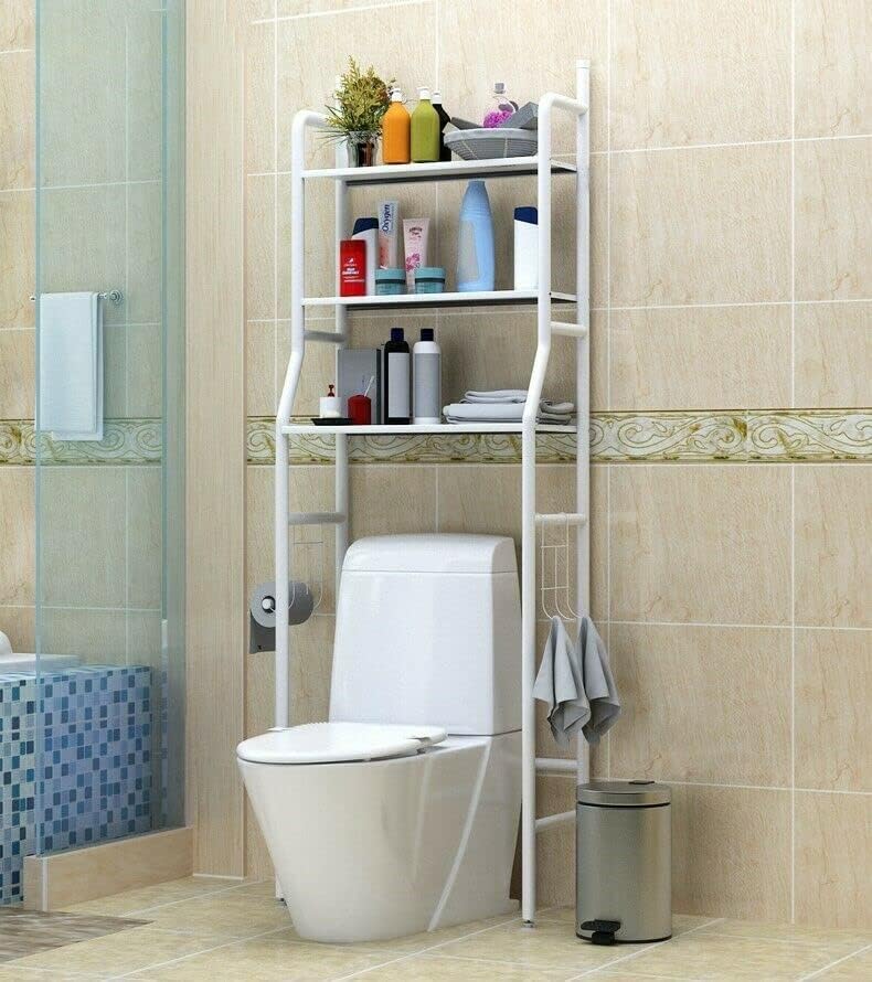 Amazon.com: EXCELSIOR INTERNATIONAL 3 Shelf Bathroom Space Saver, Over ...