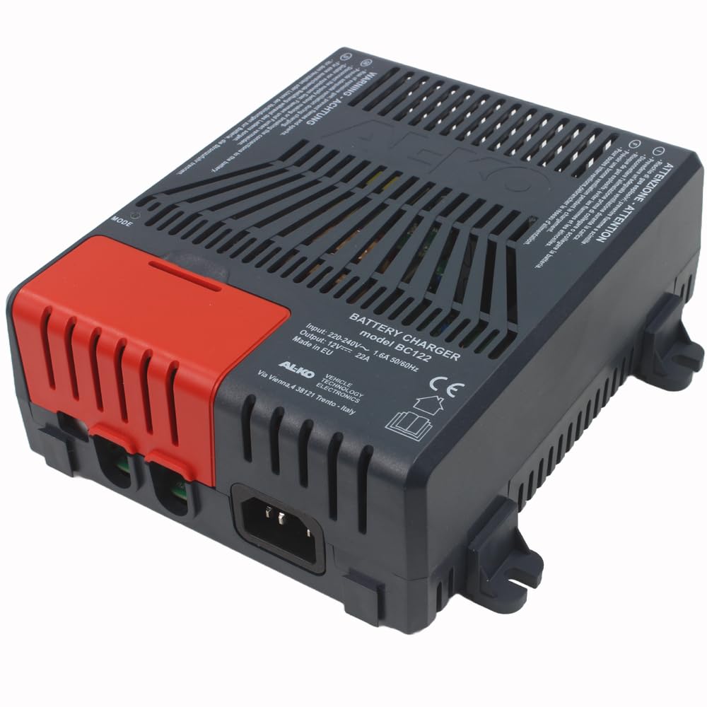 AL-KO Automatik-Batterieladegerät 12V/22A, für Lithium/Blei/Gel/AGM-Batterien, 320W