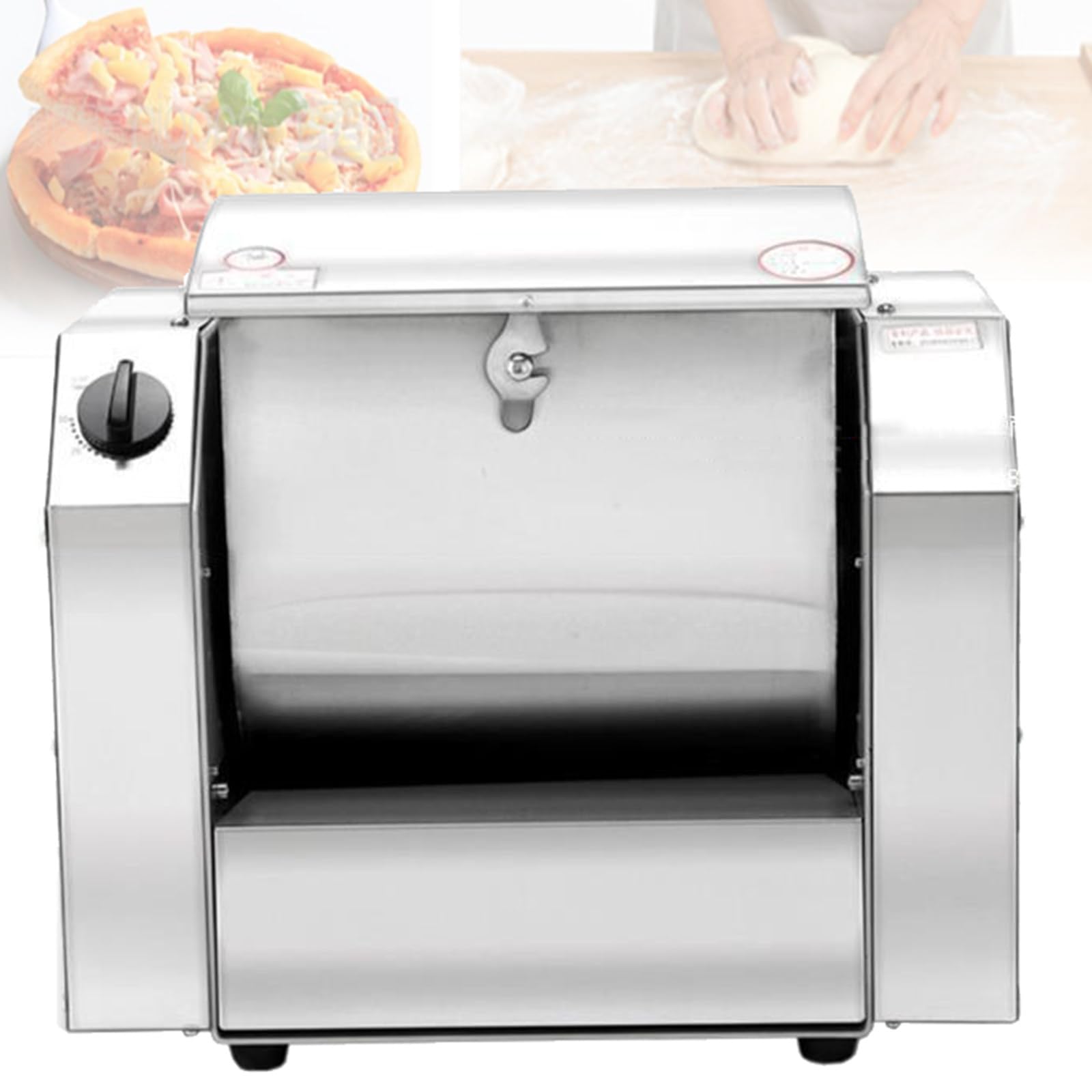 GLJTUO mixers for baking Dough Mixer Commercial 750W/1500W, Electric Kitchen Stand Mixer Dough Kneading Machine with Timing Function for Restaurants Bakery Pizzeria,3kg