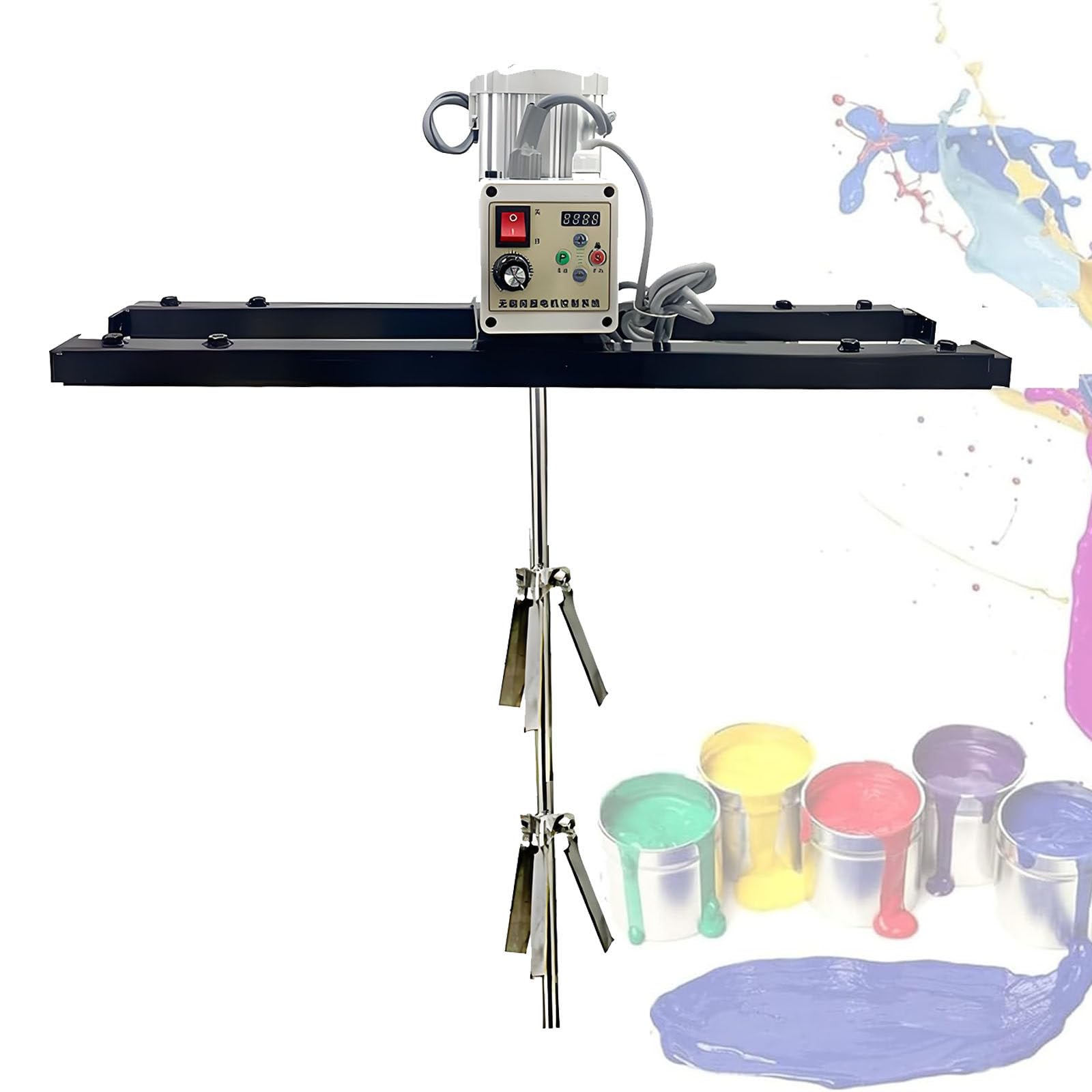 YNBSHGAA Electric Tank Mixer, 2100W Paint Stirring Machine, Agitator for Ink Dissolving and Mixing, Heavy-Duty Paint Mixing Equipment,A