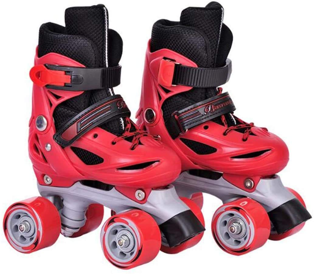 Buy Roller Skates Shoes,Double Rows 4 Wheels, Adjustable Shoe Size AREA