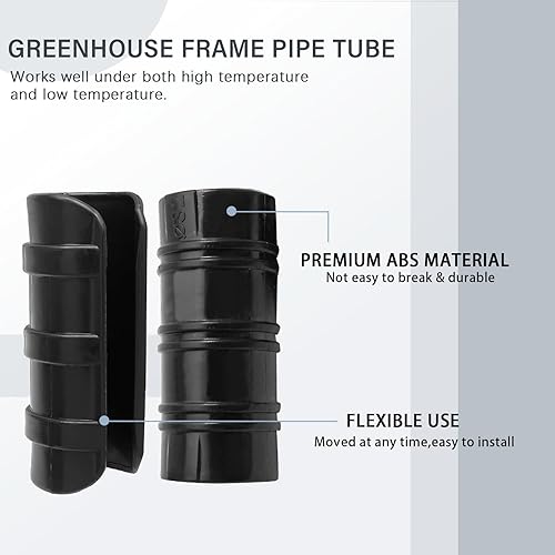 Miniatura 3 de 12 clips de abrazaderas de invernadero, clips de tubo de 1-14 pulgadas para edificios de jardín, abrazaderas de tubo de plástico para película de