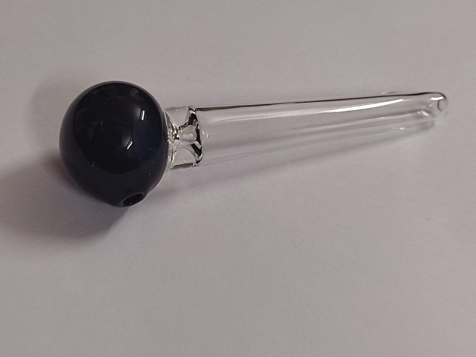 MFT Black Snorter Clear Glass Smoking Chillum