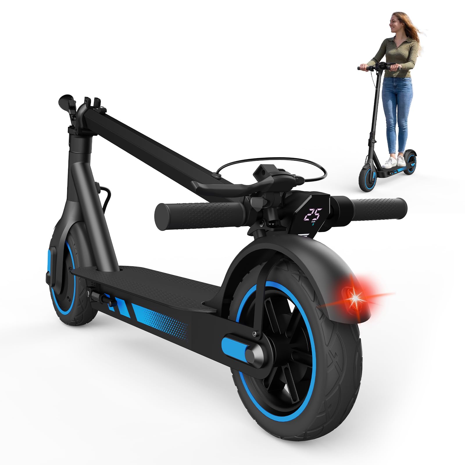Patinete Electrico Adultos, Neumático de 8.5"/10", Patinete Eléctrico 350W/500W, Velocidad Máxima 25 km/h, Batería 10.5Ah/15Ah, Autonomía 30-45 km, Carga 120 kg, Smart App