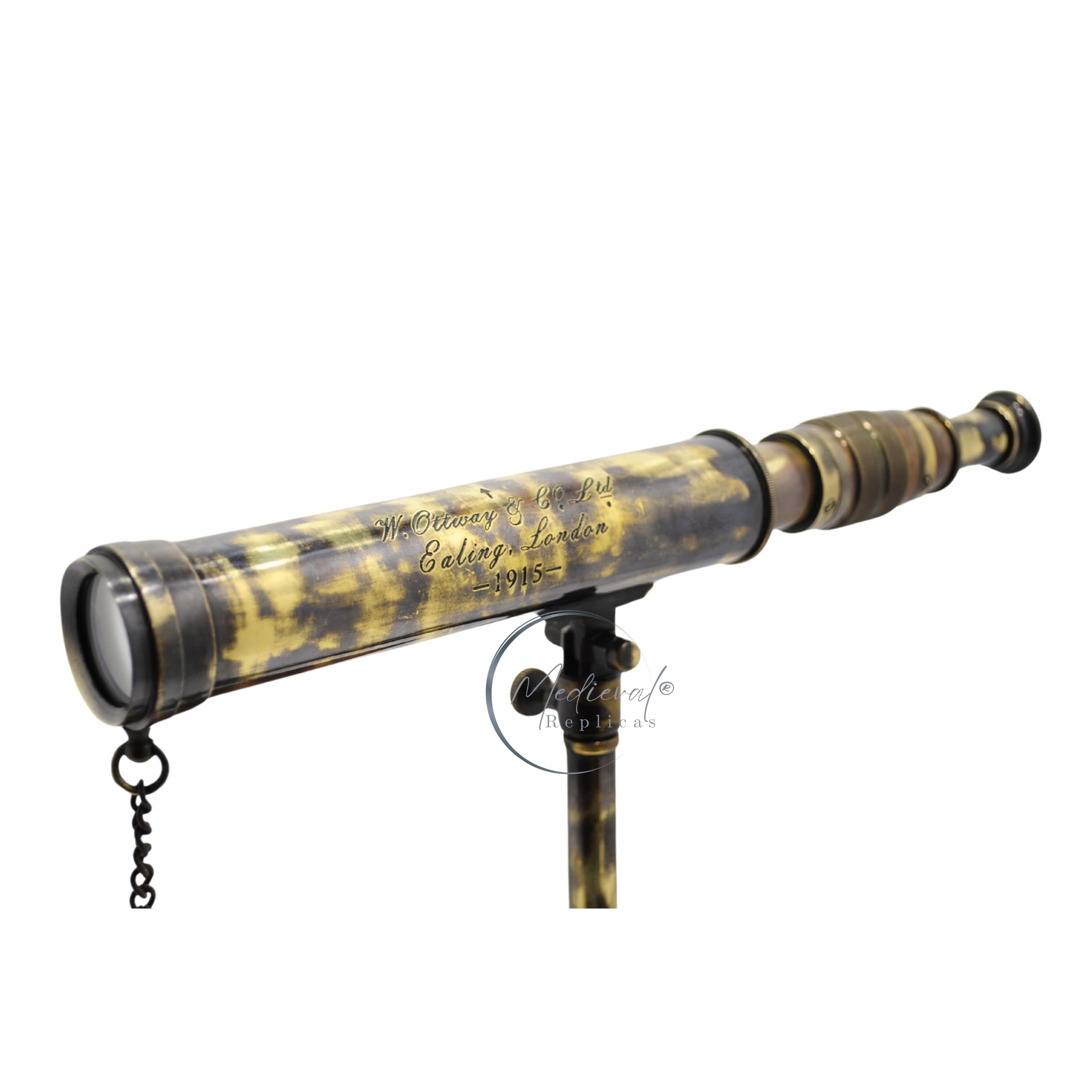 Amazon.com: W. Ottway & Co. London 1915 Antique Brass Telescope 