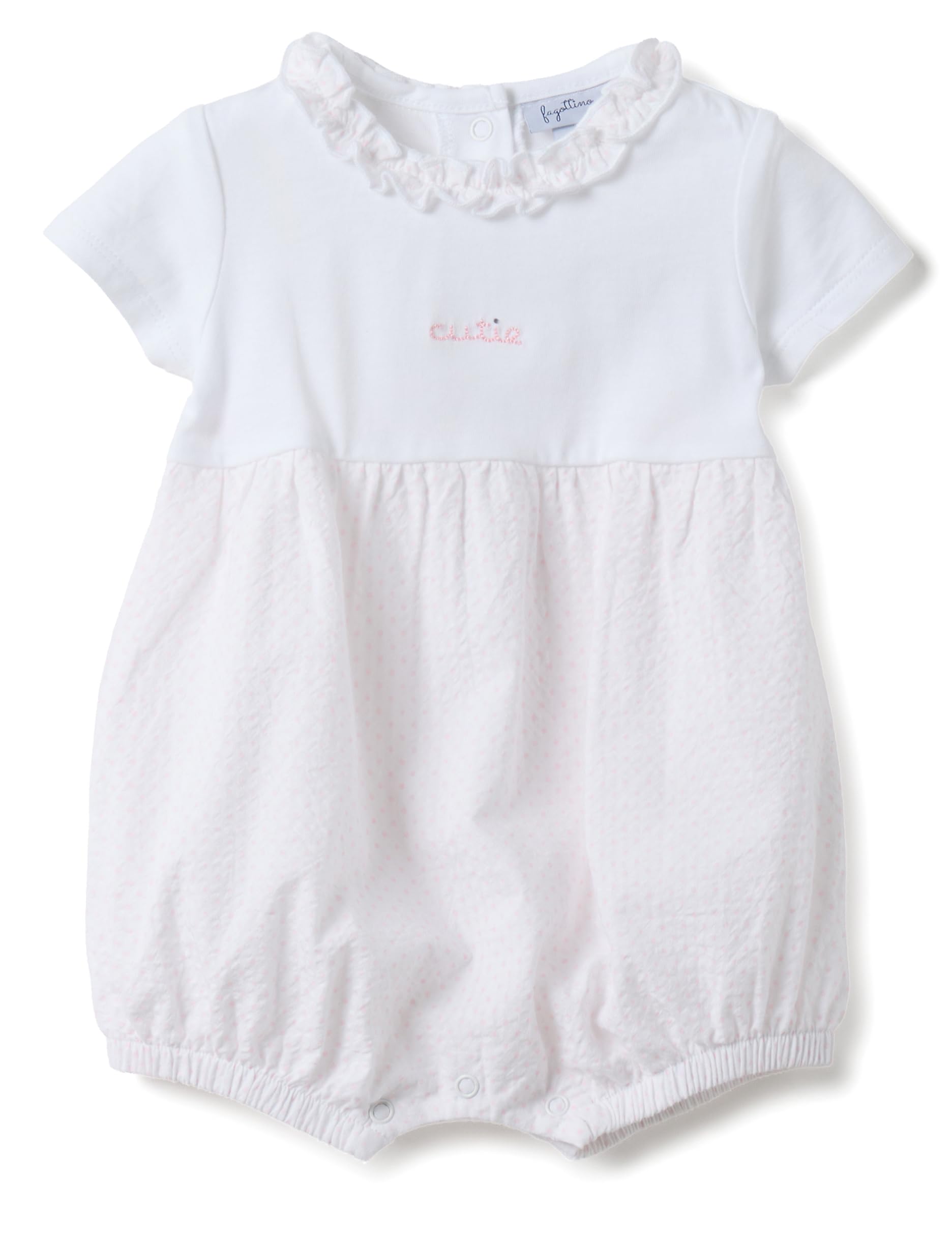 OVS KIDS Pagliaccetto in puro cotone multicolor da neonata con collo a volant
