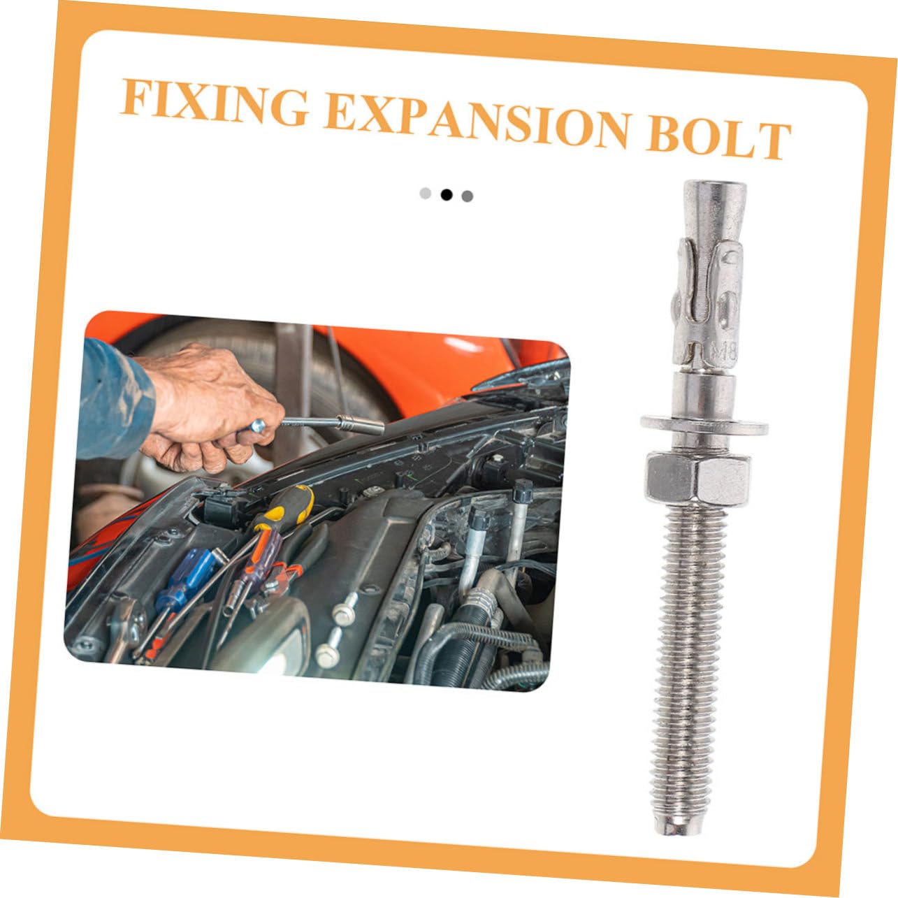 2pcs Stainless Steel Wedge Anchors Expansion for Concrete Walls