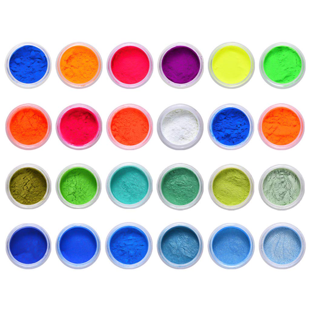 SOFEA 6/24 Colors Cosmetic Grade Pearlescent Mica Powder Epoxy Resin Dye Pearl Pigment