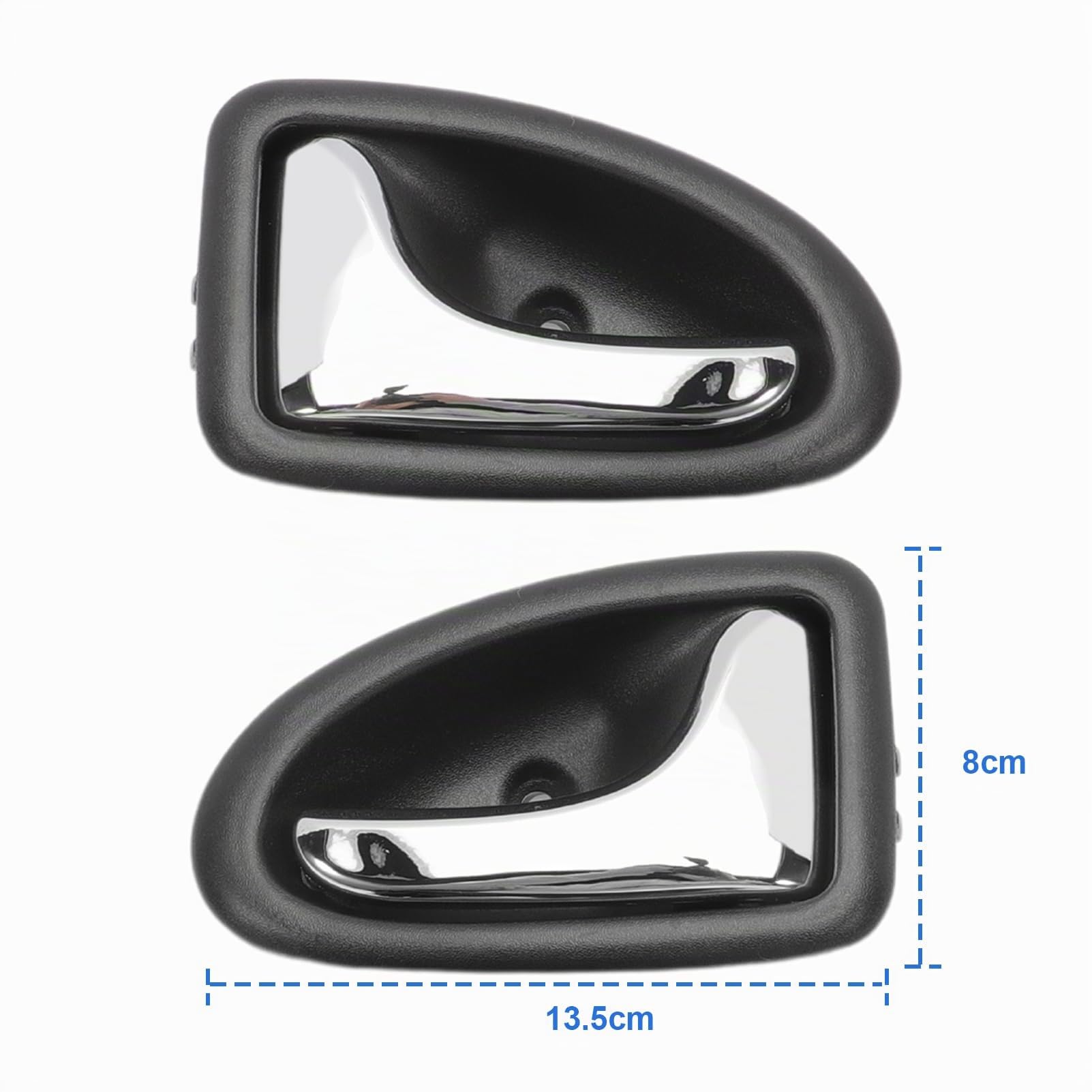 Manija Puerta Cubierta Manija Puerta Interior Tapa Manija Tirador Puerta Automóvil para Renault Clio 2 Mégane I Scenic 8200915599 8200915598 (1 par)