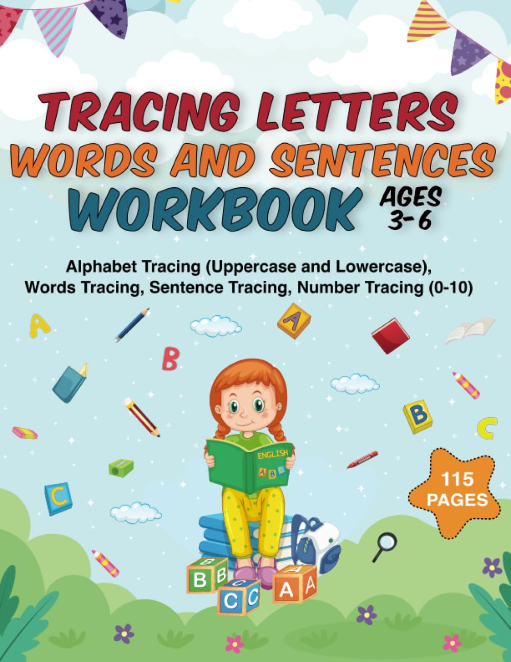 Tracing Letters Words And Sentences Workbook Ages 3-6