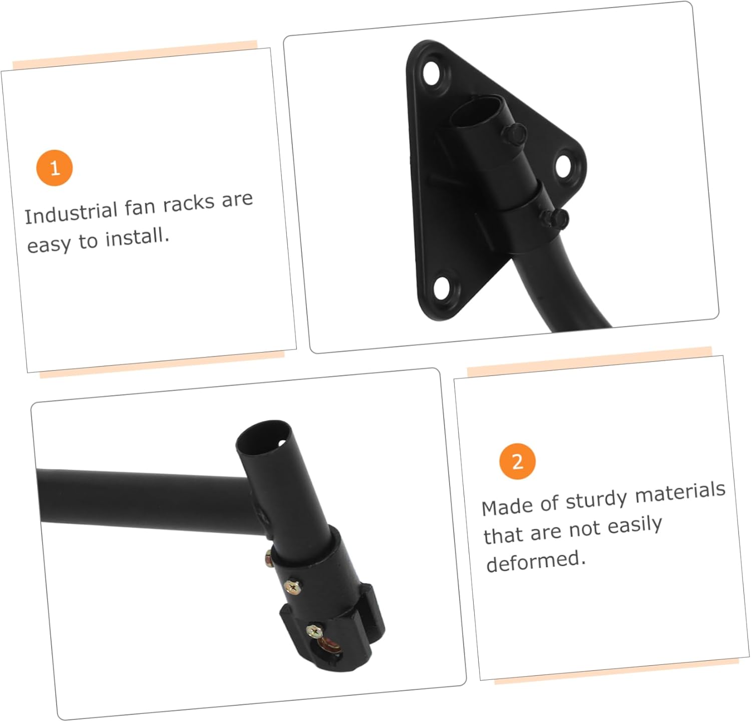 Wall Fan Set Ceiling Fan Mounting Bracket Fan Bracket Mount Industrial Fan Mount Easy Installation Versatile Mounting Options