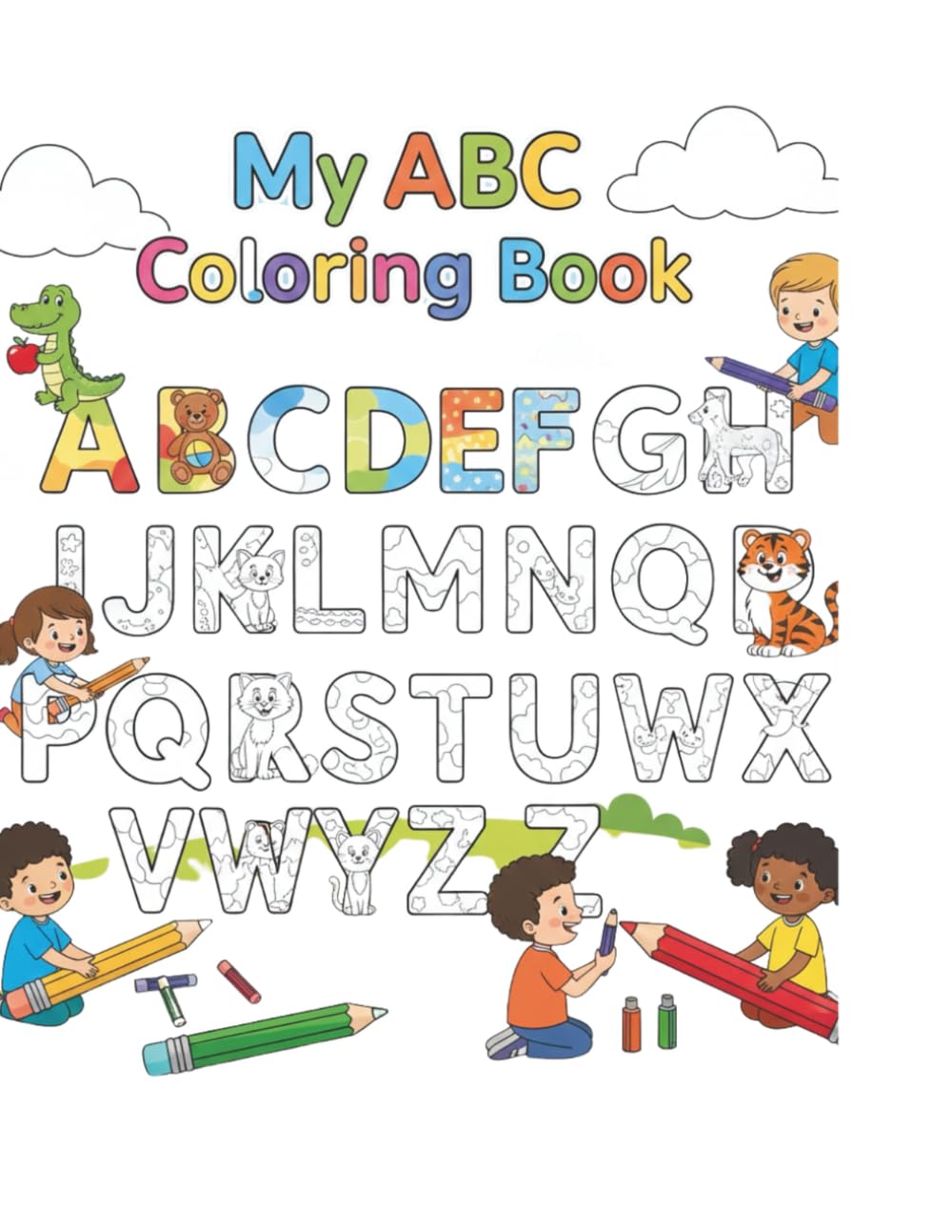 My A to Z Coloring Book: Fun Alphabet Coloring for Kids