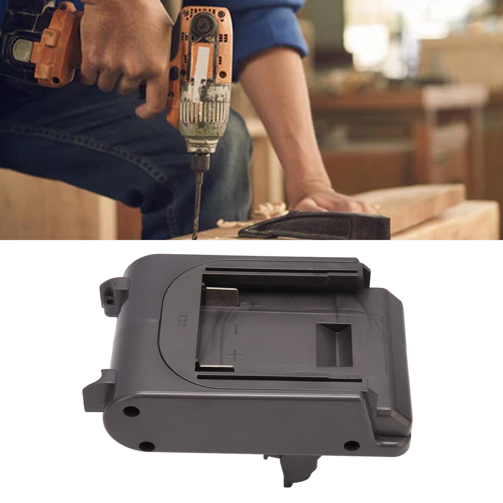 Acouto para Batería de Litio de 18 V a Adaptador de Batería V6 con Indicador LED de Impacto para Aspiradora de Litio V6 a Adaptador de para Aspiradora Convertidor de para