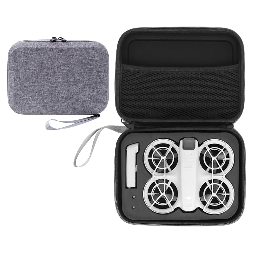 AVCXECCarrying Case for DJI Neo, Portable Storage Bag, Travel Storage Bag for DJI NEO, Travel Bag, Waterproof Shockproof Durable Hard Carrying Case for DJI NEO with Batteries (Grey)