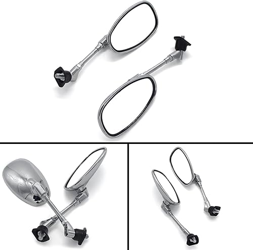 Miniatura 7 de Motorcycle mirror Motorcycle Side 10mm Rear View Mirror For YAMAHA FZ6N FZ1N MT-01 MT-03 VMAX 1700 XJR400 XJR1200 XJR1300