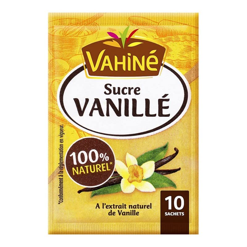 Sucre Vanillé VAHINÉ - La touche parfaite pour vos pâtisseries maison - 75g - Le Lot De 4