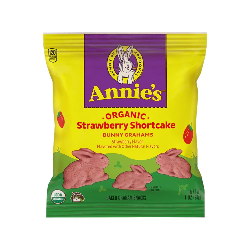 Amazon.com: Annie's Organic Bunny Grahams, Strawberry Shortcake