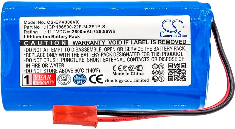 Miniatura 5 de Batería de repuesto para Electropan ilife V3s ilife V3s Pro ilife V5 ilife V5s Pro ilife V5s Pro ilife V5s Compatible con ICP 186500-22F-M-3S1P-S