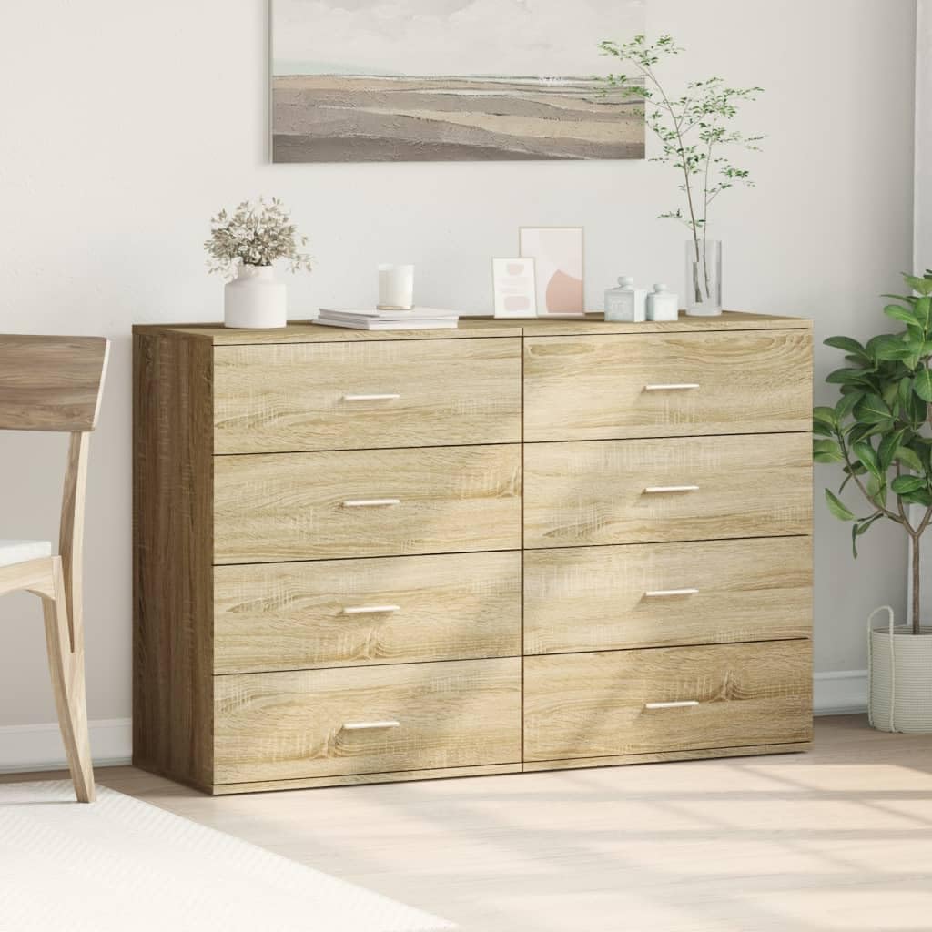 Kredensy 2 szt. dąb Sonoma 60 x 39 x 80 cm materiał drewnopochodny Living Room Cabinets szafka bufetowa kuchnia szafki kuchenne szafka apteczna kuchnia do jadalni kuchni deserów sklep