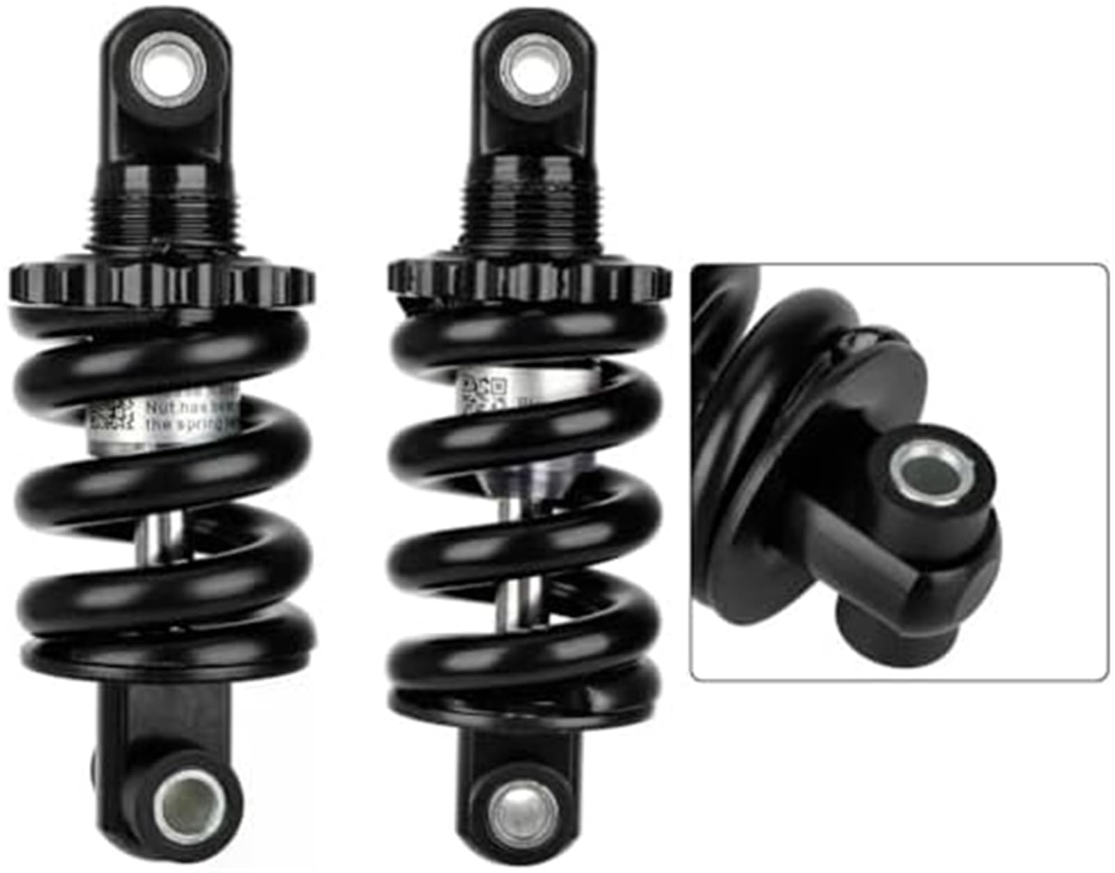 Set ammortizzatori, per Kukirin G2, per scooter elettrico Max, per ammortizzatori anteriori e posteriori in alluminio Guida fluida Stabilità Molla di sospensione idraulica