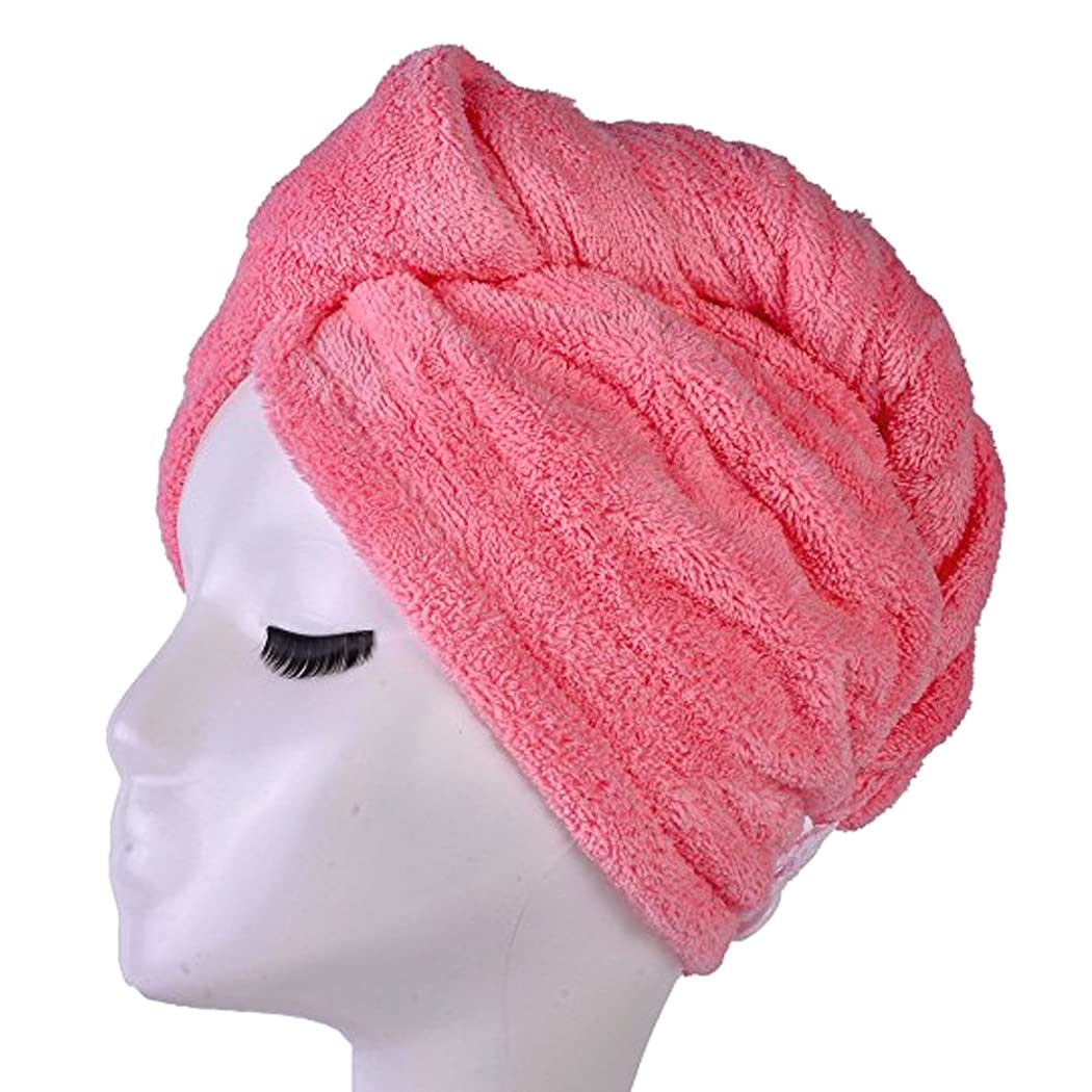 TVTime Direct Twist N' Dry Wrap Your Hair to Dry Super Absorbent Machine Washable As Seen On Tv- Pink