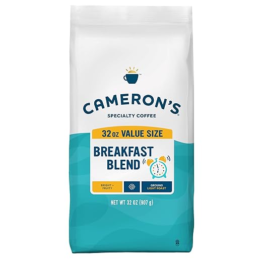 Cameron's Coffee Roasted Ground Coffee Bag, Breakfast Blend, 32 Ounce
