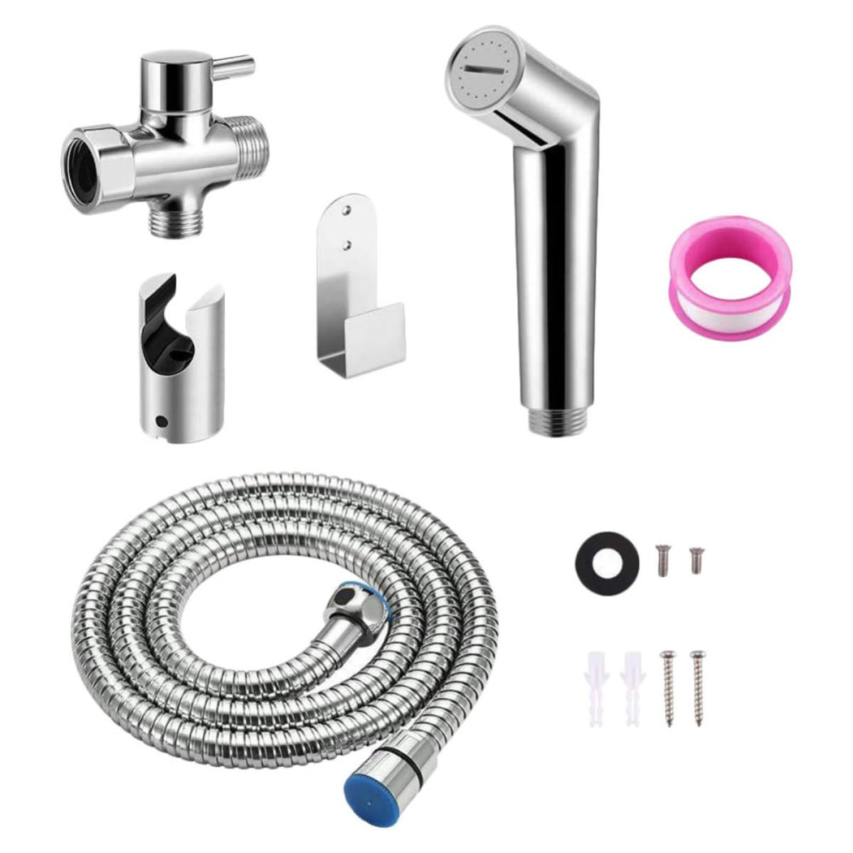 Cabezal de bidé presurizado Outanaya de acero inoxidable resistente para baño