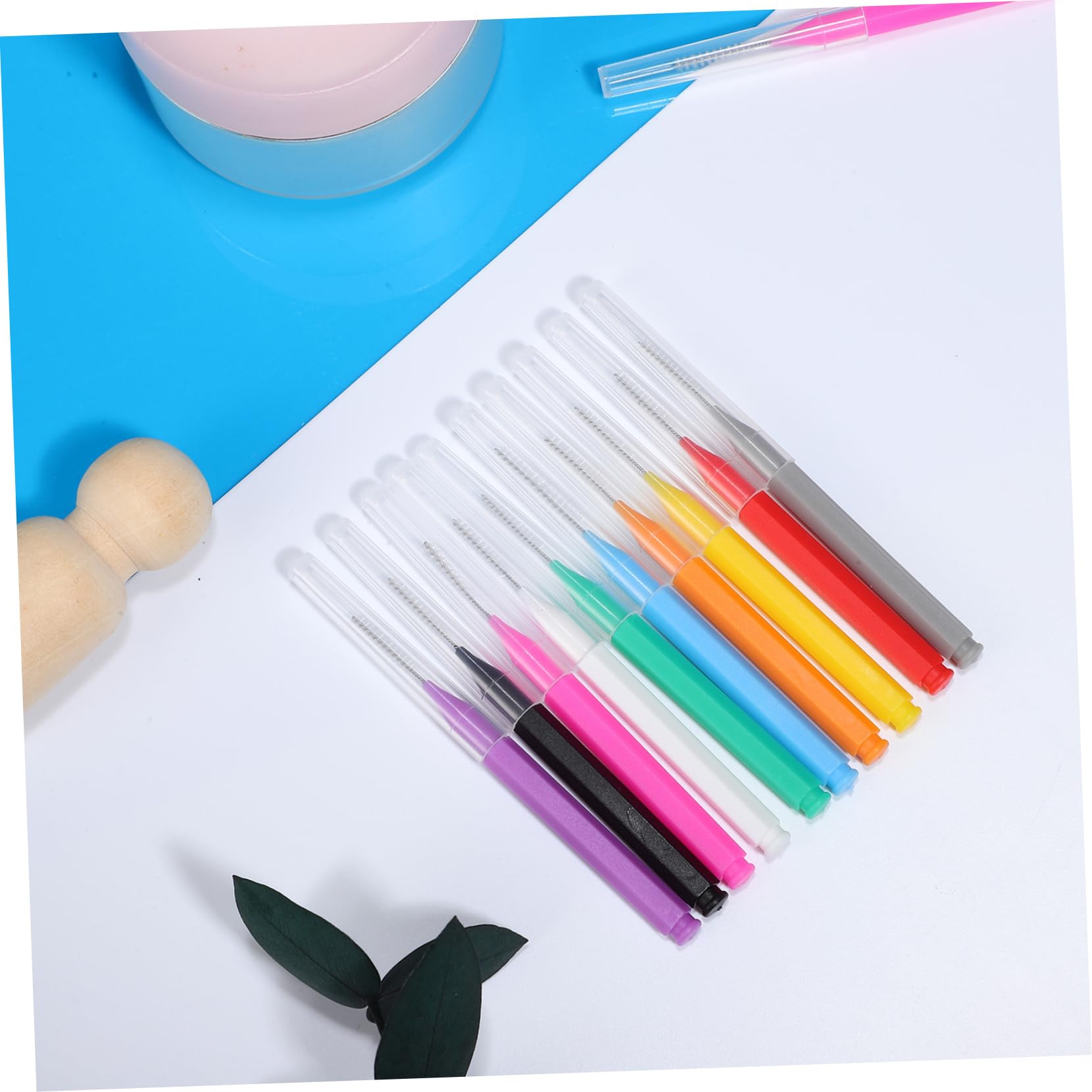 5 Ensembles Brosse Interdentaire Nettoyante 100pcs Brosse Pour Bouclier -dents Goodies Noel Teeth Care Pinceau Balayette À Sourcils À Bretelles Pp 100 Pièces * 5 minkissy