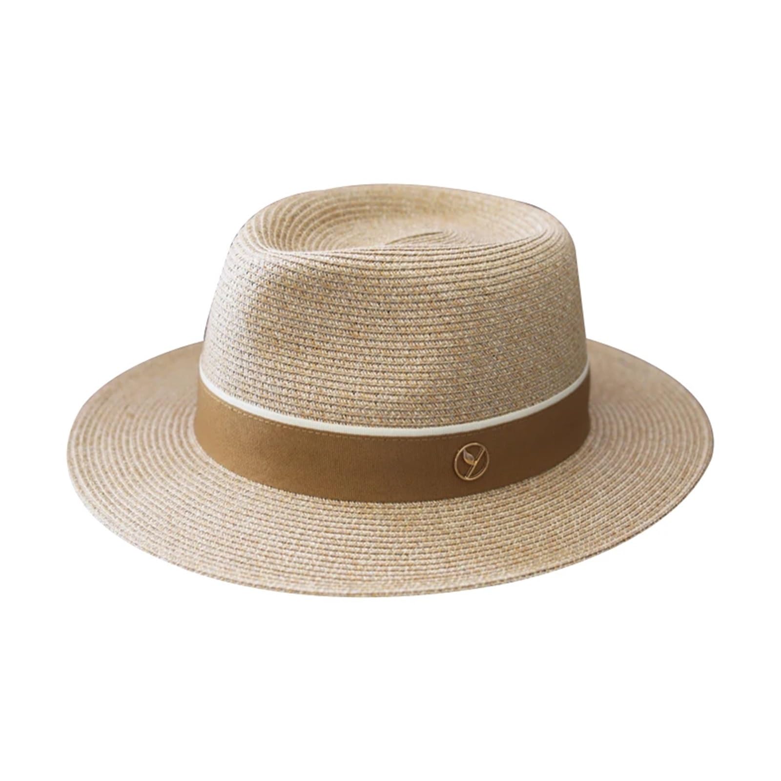 Sombrero de sol de verano Sombrero de paja forma Natural verano mujeres/hombres ala ancha playa gorra sol protección Fedora regalo cumpleaños para mujer