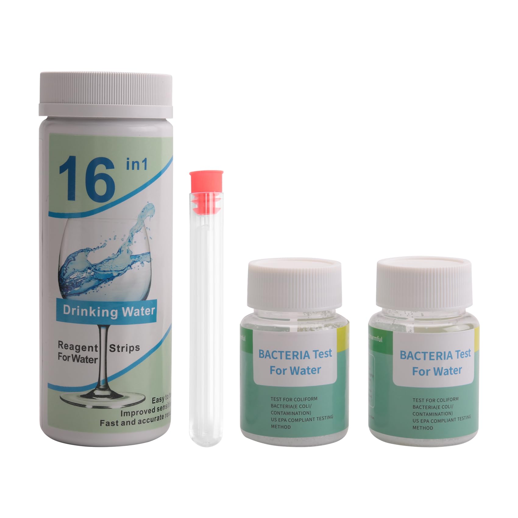 Blisfulhoks 17-in-1 Complete Water Test Kit 100 Strips + 2 Water Testing Kits for Home, for Drinking Water Easy Testing, PH, Lead